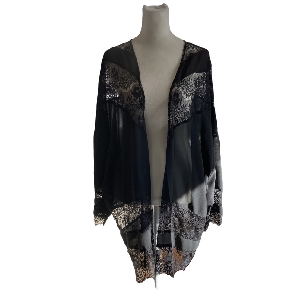 Black Lace Cover Up Kimono
